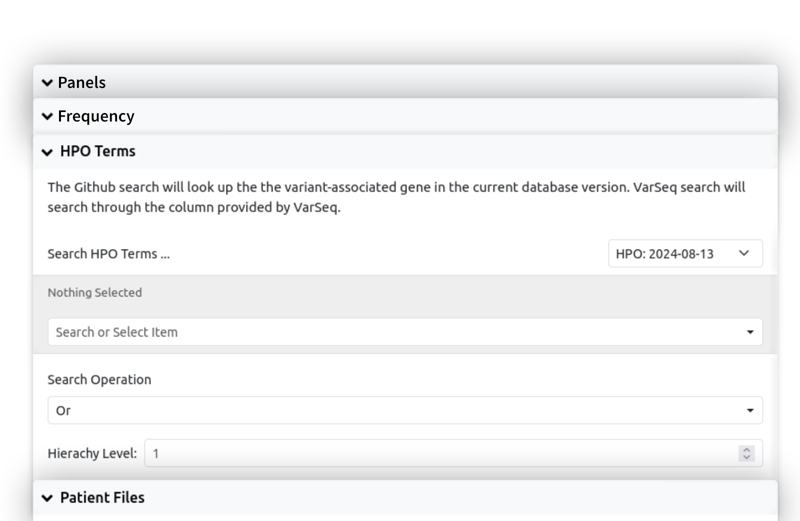 Advanced Filtering and Sorting of Variants